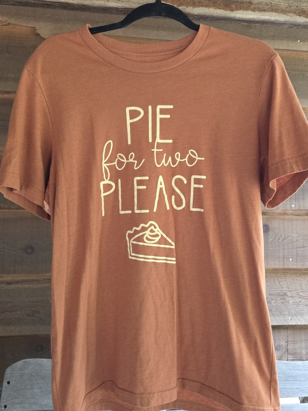 Pie for Two Please Short Sleeve Tee - Rust Orange